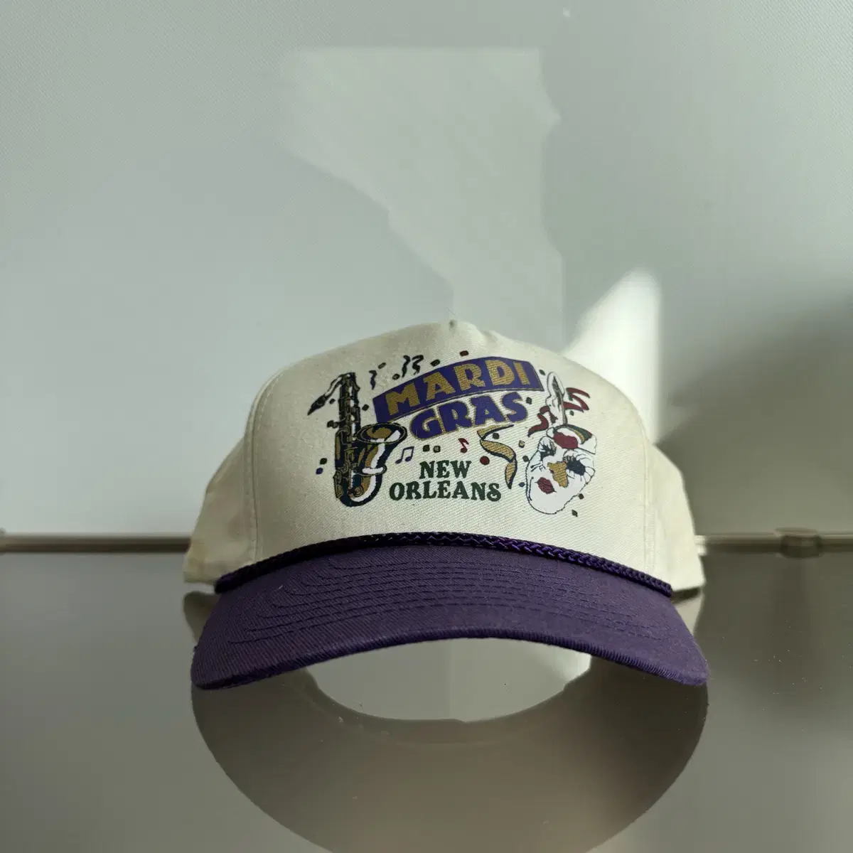 USA  NEW ORLEANS purple trucker cap 트러커캡